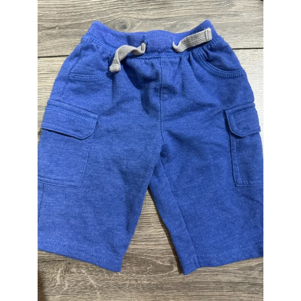Baby Boy 0-3 Months Pants and Shorts Lot of 5 Old Navy Circo Khaki Navy Green